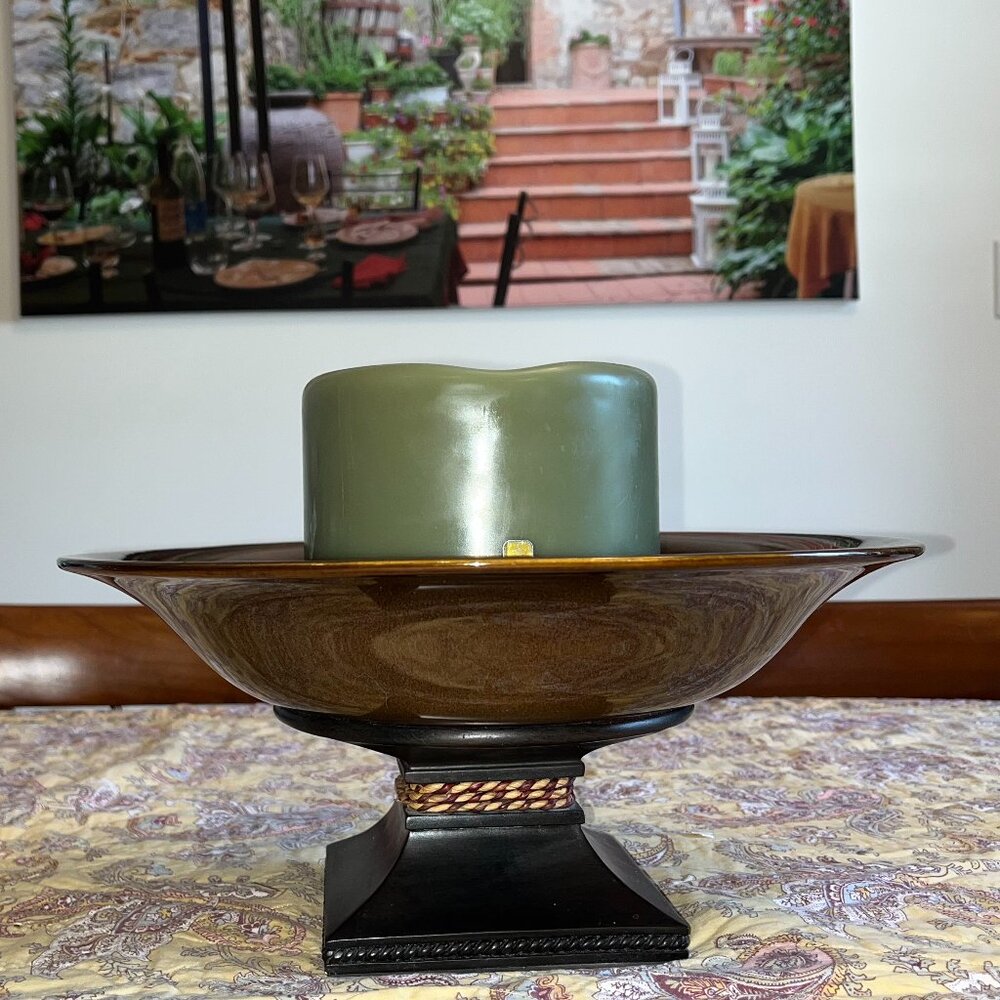 PartyLite Sahara Sands Pedestal Bowl